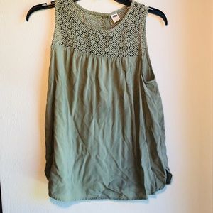 Gap Green Laced Tank
